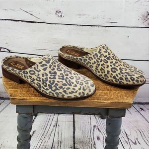 NAOT Lodos Cheetah Suede Mule Aura Collection Size EU 40/9 US Women's BRAND NEW